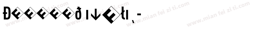DINCond italic字体转换